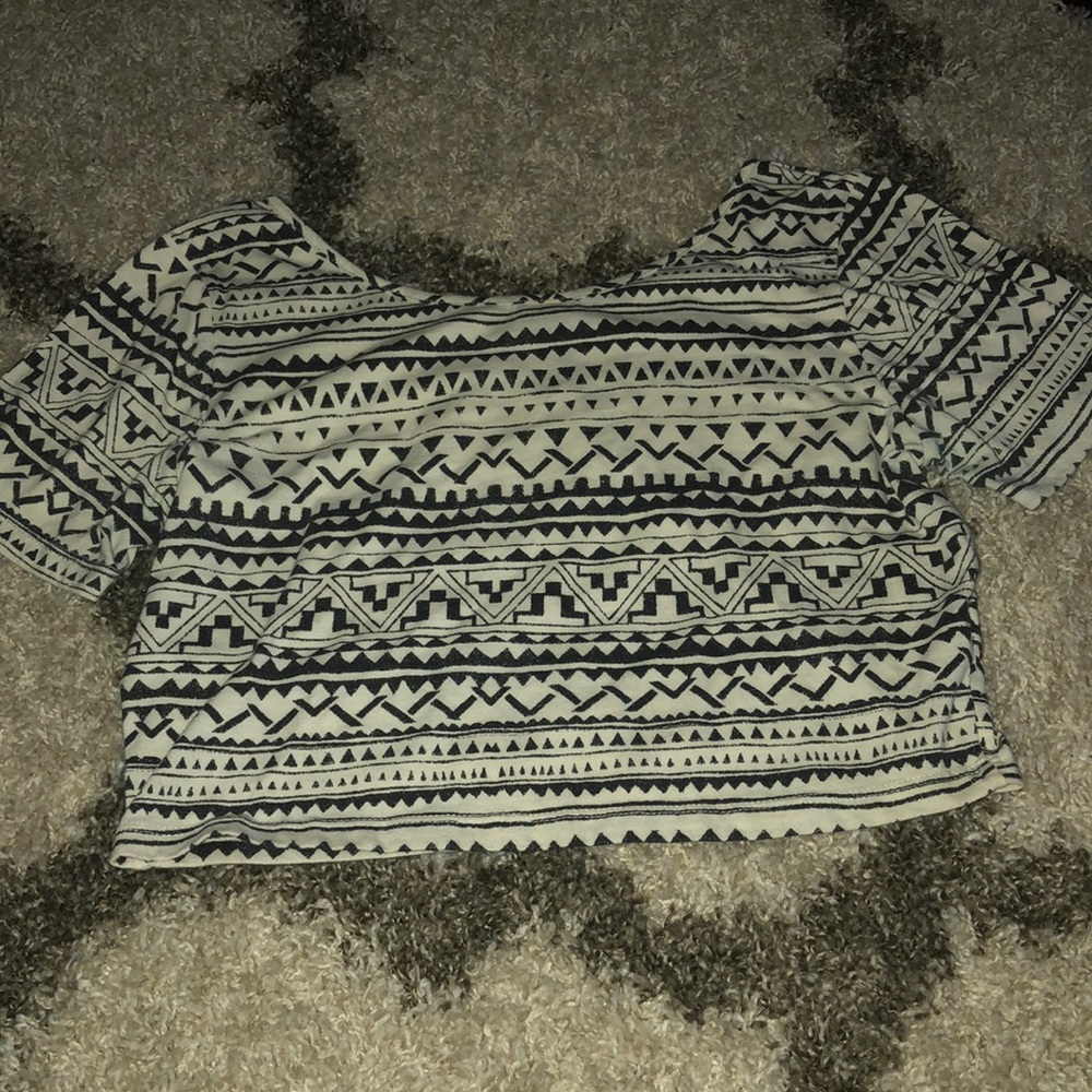 Tribal crop top